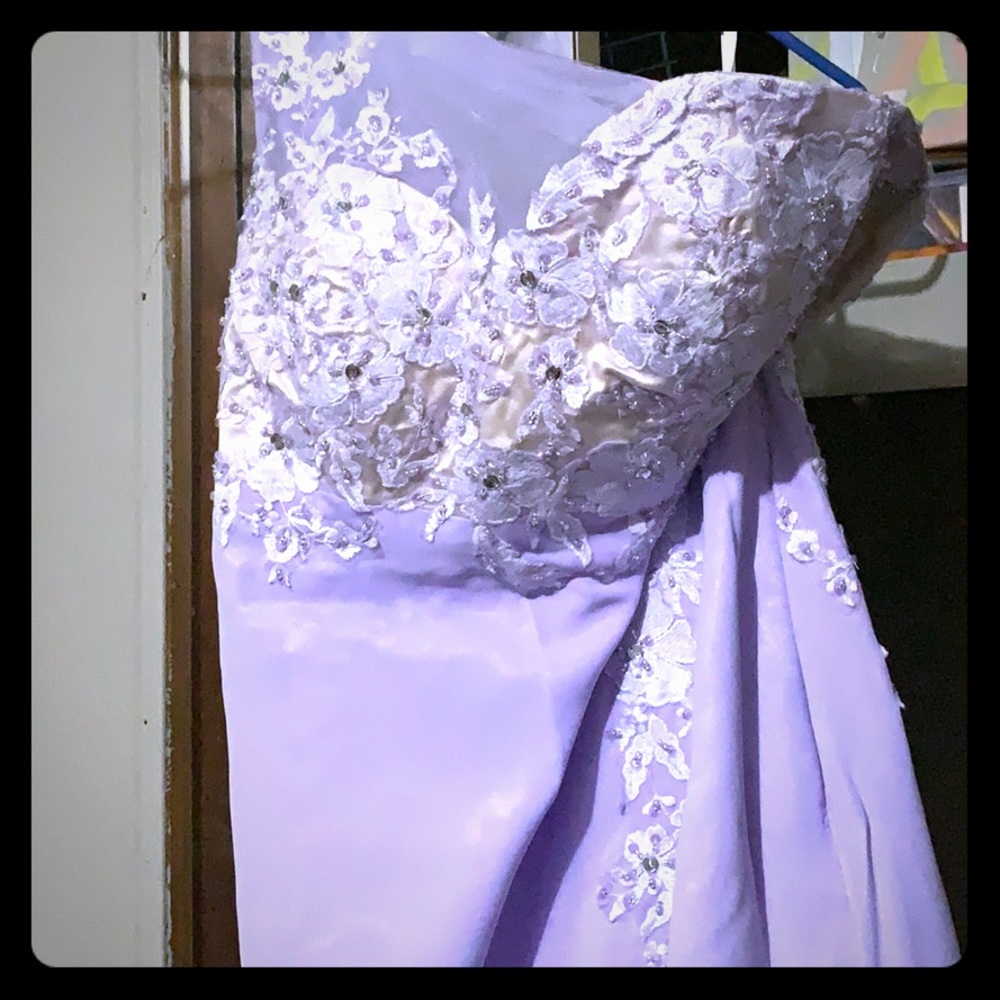 Bridesmaids dress with slit (never worn)